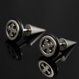 Titanium cross earrings