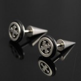 Titanium cross earrings