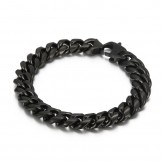 Beautiful titanium Cuban chain bracelet
