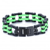  Rock hip-hop style electroplated titanium men's cycling bracelet