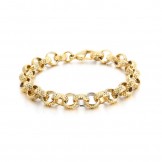 Ancient chic cross O-shaped titanium chain bracelet