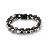 Geometric Men's Titanium Bracelet