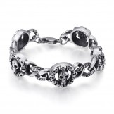 Fashion Titanium skull bracelet for men