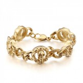 Fashion Titanium skull bracelet for men