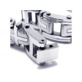 Men's Boy's Silver Pure Titanium Charm Cross Bracelet