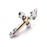 Men's Golden Pure Titanium Cross Necklace Pendant (New)