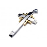 Men's Pure Titanium Cross Necklace Pendant Chain (New)