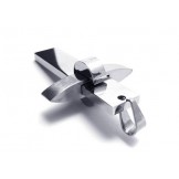 Mens Boys Silver Pure Titanium Cross Pendant Necklace