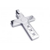Men's Silver Pure Titanium Necklace Cross Pendant (New)