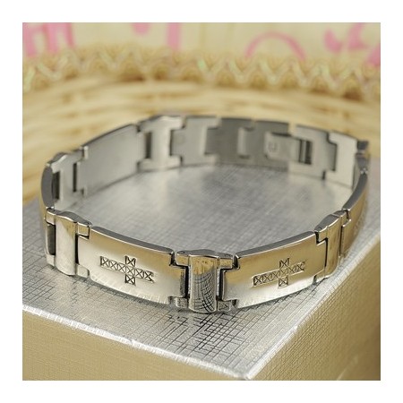 Mens Titanium Cross Bracelets