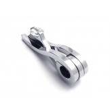 Men's Silver Pure Titanium Pendant Necklace Chain (New)