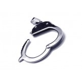 Men's Silver Pure Titanium Handcuff Pendant Necklace