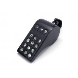 Mens Black Pure Titanium Whistle Pendant Necklace (New)