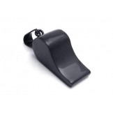 Mens Black Pure Titanium Whistle Pendant Necklace (New)
