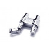 Men's Silver Pure Titanium Telescope Pendant Necklace