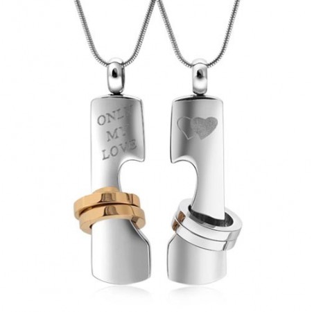 Only My Love Sweetheart Titanium Necklace Pendant