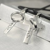 Male and female symbols couples necklace