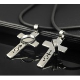 Male and female symbols couples necklace