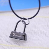 Mens Black Titanium Cross necklaces