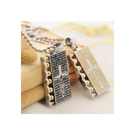 Blessing Sweetheart Lovers Titanium Necklace Pendant