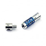 Fashion Blue and White Porcelain-ware Titanium Necklace Pendant