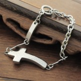Mens Titanium Cross Bracelets