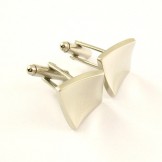 Titanium Concave Square Cufflinks C-566