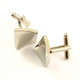 Titanium Concave Square Cufflinks C-566