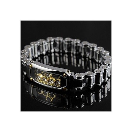 Mens Titanium Diamond Bracelets