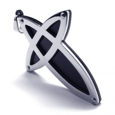 New Style Titanium Cross Pendant - Free Chian 17378