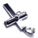 New Style Extractable Titanium Cross Pendant - Free Chian
