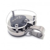 Love Heart in Heart Fashion Titanium Pendant - Free Chian