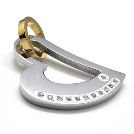 Love Heart Titanium Pendant - Free Chian 15763