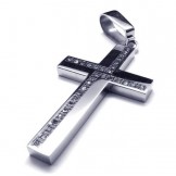 Fashion Mens Cross Titanium Pendant - Free Chian