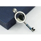 Fashion Mens Key-Shaped Titanium  Pendant - Free Chain