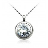 Fashion Titanium Pendant with Diamond - Free Chain