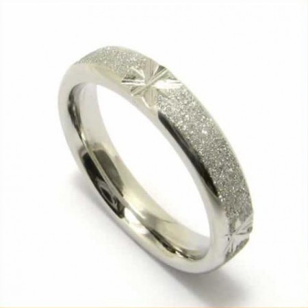 Brushed 4mm Titanium Band Ring