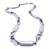 20.1 inch Titanium Silver Smooth Necklace 17343