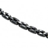 Mens Ceramic 9mm Wide Black Bracelet 15979