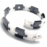 New Style Ceramic 10mm Wide Mens Bracelet 15980
