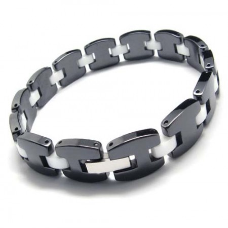 New Style Ceramic 10mm Wide Mens Bracelet 15981