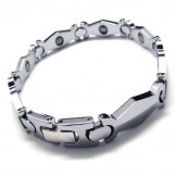 Mens Tungsten Carbide 8mm Wide Bracelet 15989