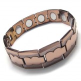 Tungsten Carbide 13mm Wide Brown Chunky Mens Bracelet 15990