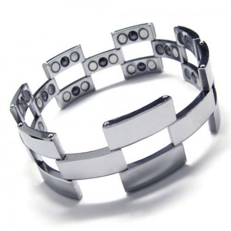 Fashion Tungsten Carbide 22mm Wide Mens Bracelet 15997