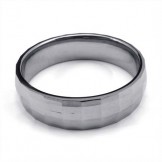 Fashion Faceted Tungsten Ring 19221