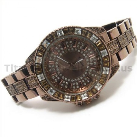 Coffee Waterproof Quality Goods Steel Band Business Fashion Watches 14883