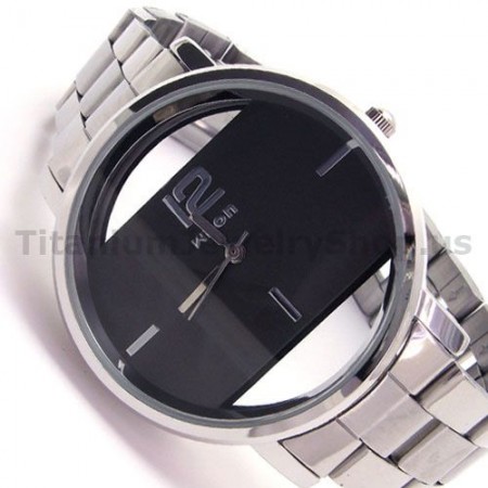 Black Steel Band Fashion Watches 18197