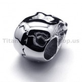 Pure Titanium Skull Design Pendant - Free Chain 16453