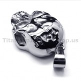 Pure Titanium Skull Design Pendant - Free Chain 16456