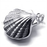 Shell Design Titanium Pendant - Free Chain 19031